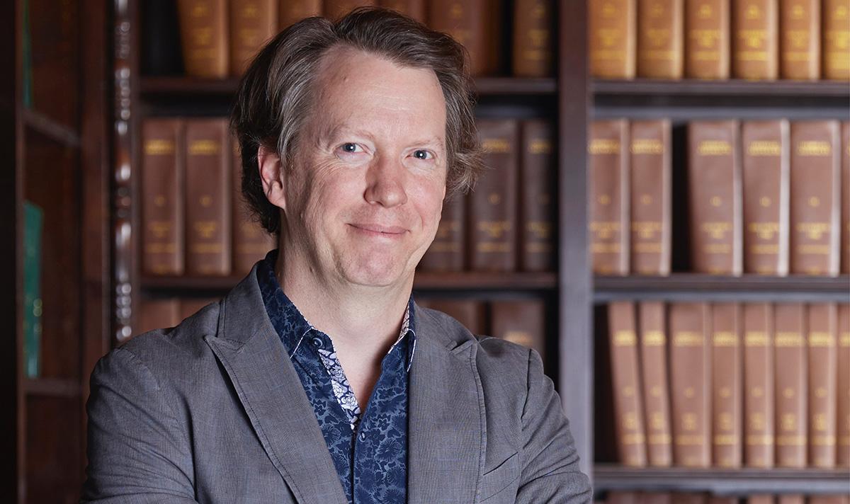 Sean Carroll in a painting from back then
